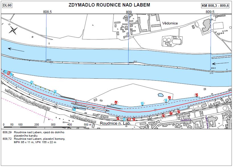 Plavební mapa (data poskytla Státní plavební správa)