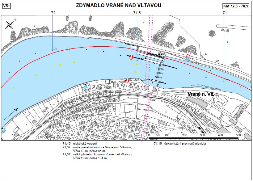 Plavební mapa (data poskytla Státní plavební správa)